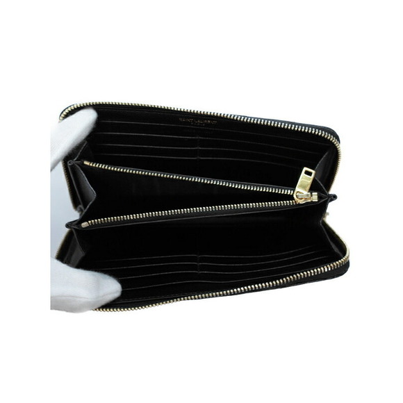 Saint Laurent Monogram Wallet Full Paris Zip - Picture 3 of 8